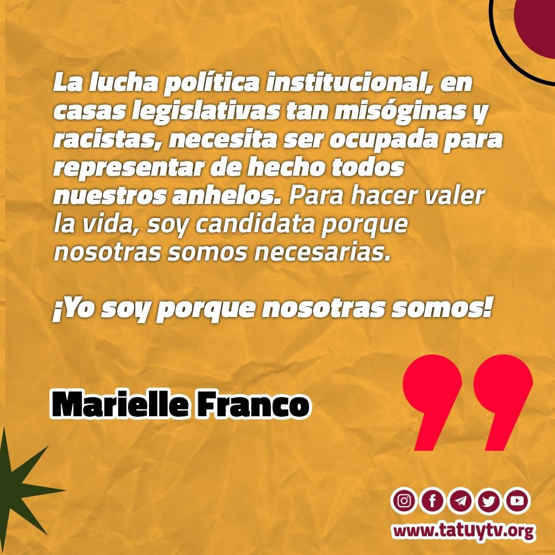 [PALABRA CIERTA] Marielle Franco: ¡Soy porque nosotras somos!